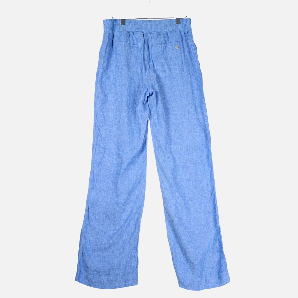 Lilly Pulitzer Deri Linen Palazzo Pants Beckon Blue Small NWT 010259 - Picture 3 of 13